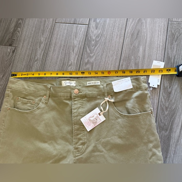 Jessica Simpson|Olive pastel denim shorts,infinite high waist short, NWT•••22W - Picture 13 of 15